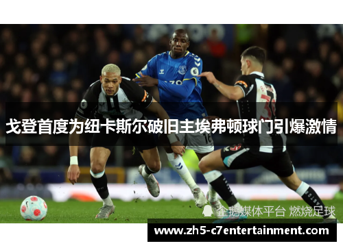 戈登首度为纽卡斯尔破旧主埃弗顿球门引爆激情